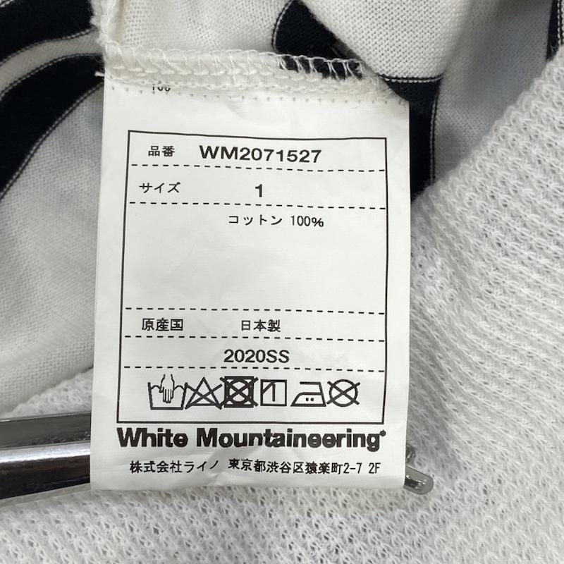 ホワイトマウンテニアリング WHITE MOUNTAINEERING Tシャツ 半袖 White Mountaineering STRIPE LAYERED T-SHIRT WM2071527 1 ボーダー柄 白 / ホワイト / white X 黒 / ブラック / black メンズ USED 古着 中古 50093339