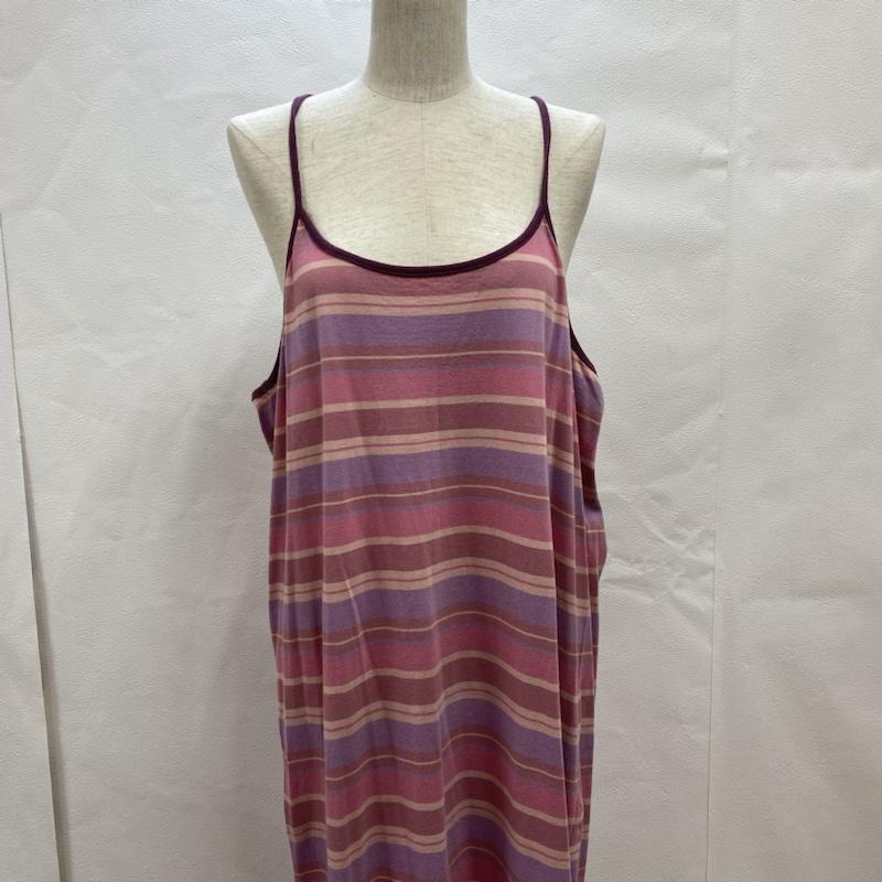ビームス BEAMS ワンピース ロングスカート 2021ss キャミワンピ Tシャツ セット 21S-YM602-2 21S-YM007-3 FREE ボーダー柄 桃 / ピンク / pink レディース USED 古着 中古 50093400