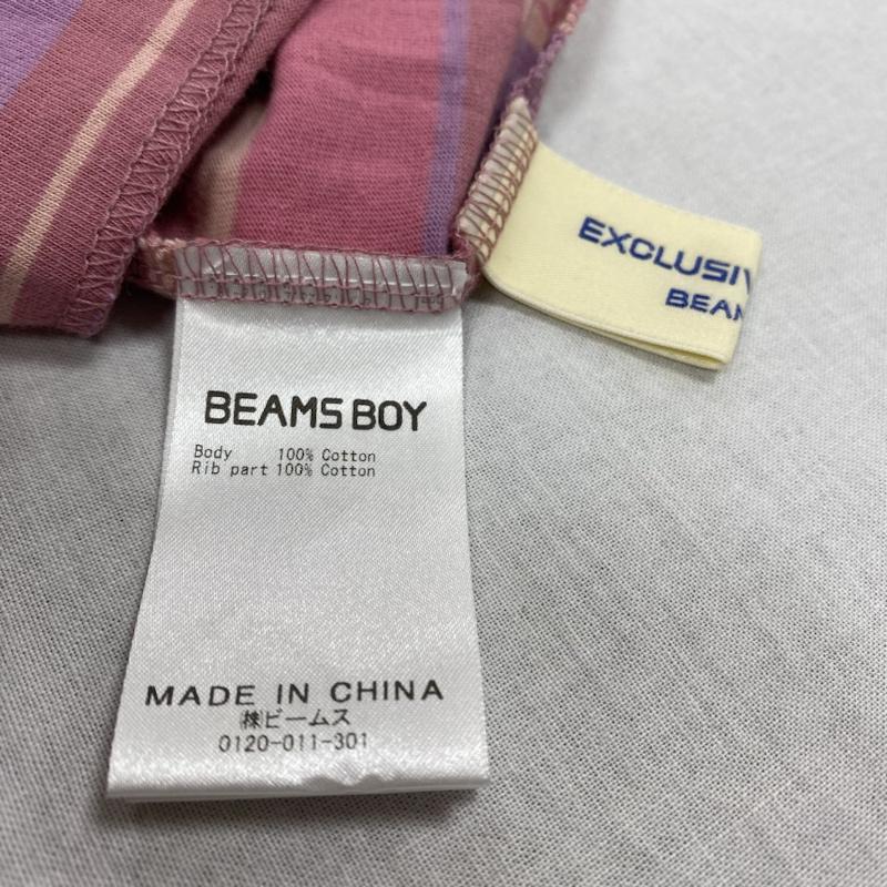 ビームス BEAMS ワンピース ロングスカート 2021ss キャミワンピ Tシャツ セット 21S-YM602-2 21S-YM007-3 FREE ボーダー柄 桃 / ピンク / pink レディース USED 古着 中古 50093400