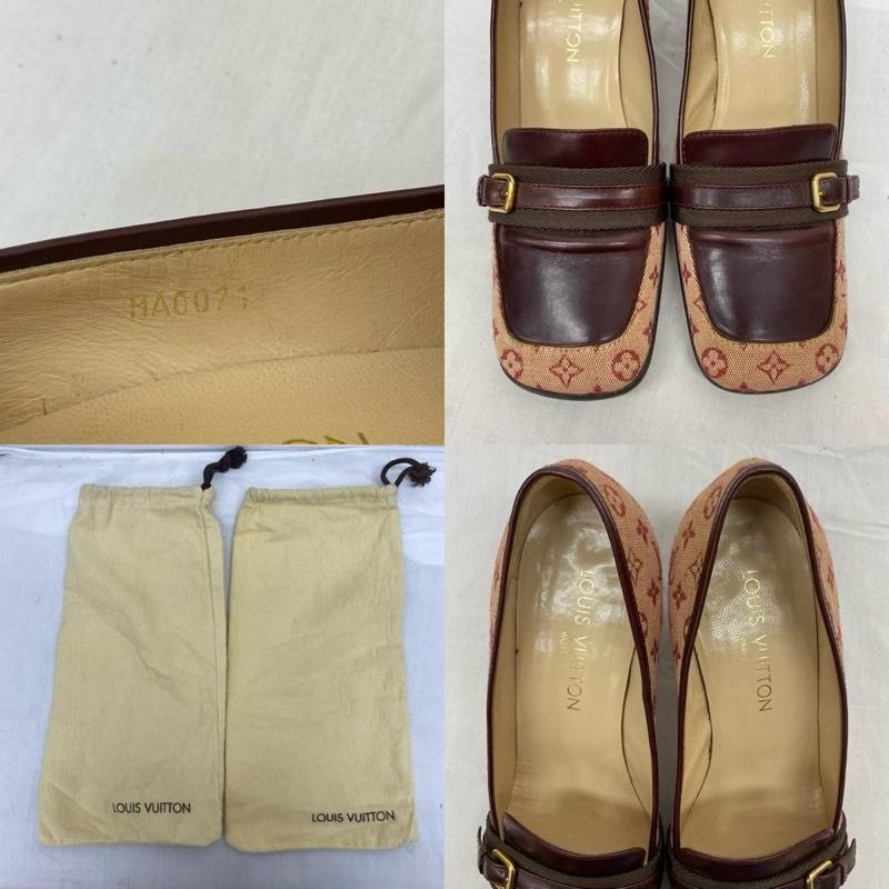 ルイヴィトン LOUIS VUITTON パンプス パンプス BR0055 エナメル リボン パンプス 37 24.0cm 黒 / ブラック / black レディース USED 古着 中古 50094164