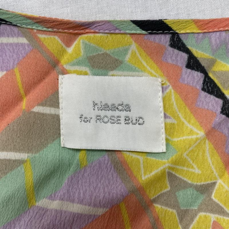 ローズバッド ROSE BUD ワンピース ロングスカート HLAADA FOR ROSE BUD フラーダ ジオメトリック柄 ワンピース ロング丈 ギャザー レーヨン100% RH-41SP17 総柄 マルチカラー / マルチカラー / multicolor レディース USED 古着 中古 50094554