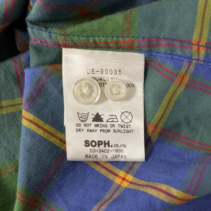 ユニフォームエクスペリメント uniform experiment シャツ、ブラウス 長袖 UNIFORM EXPERIMENT 長袖シャツ ボタンダウン チェック UE-90035 ワンポイント刺繡ロゴ SOPH 1 1 チェック X ワンポイント X ロゴ、文字 X 刺繍 マルチカラー / マルチカラー / multicolor メンズ USED 古着 中古 50095264