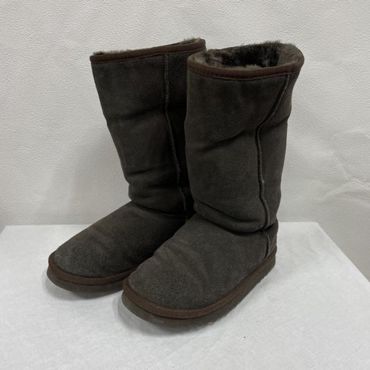 アグ UGG ブーツ 一般 UGG australia CLASSIC TALL 5815 アグ ムートンブーツ ブラウン チョコ スウェード W6 22~23cm - 無地 茶 / ブラウン / brown レディース USED 古着 中古 50095314