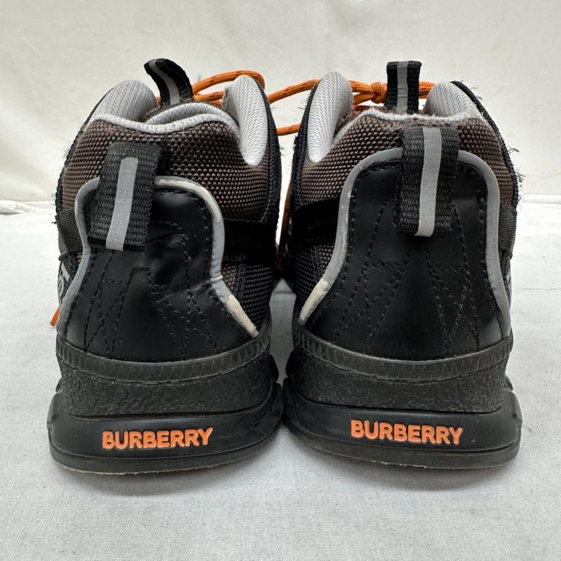 バーバリー BURBERRY スニーカー スニーカー Nylon and Nubuck Union 厚底 ユニオン スニーカー 40 25.0cm 黒 / ブラック / black X 茶 / ブラウン / brown レディース USED 古着 中古 50095379
