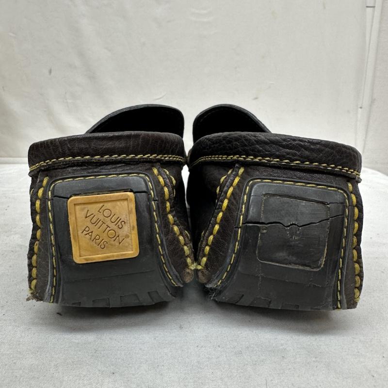 ルイヴィトン LOUIS VUITTON スリッポン スリッポン FA0015 グレイン レザー ドライビング スリッポン 7 26.0cm 茶 / ブラウン / brown メンズ USED 古着 中古 50095783