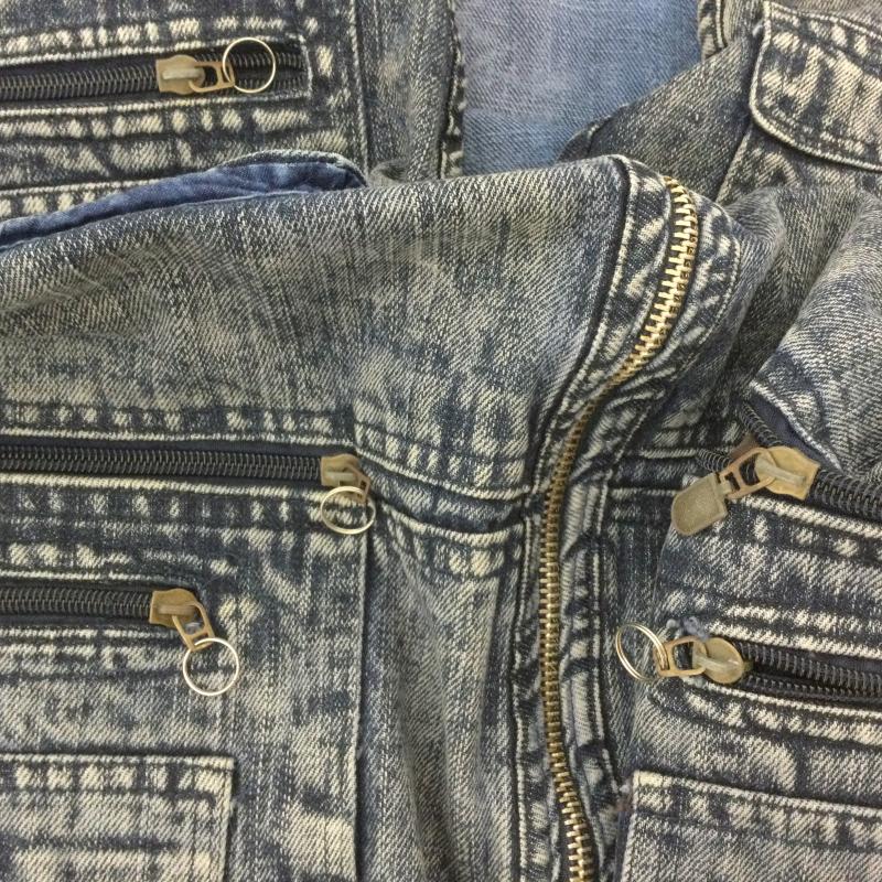 古着 USED ベスト ベスト WEIL ONGFUSHI 多ポケット付き デニムベスト ビッグサイズ XXL  623 XXL 無地 インディゴ / インディゴ / Indigo メンズ USED 古着 中古 50095969
