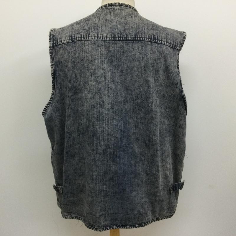 古着 USED ベスト ベスト WEIL ONGFUSHI 多ポケット付き デニムベスト ビッグサイズ XXL  623 XXL 無地 インディゴ / インディゴ / Indigo メンズ USED 古着 中古 50095969