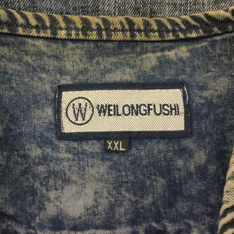 古着 USED ベスト ベスト WEIL ONGFUSHI 多ポケット付き デニムベスト ビッグサイズ XXL  623 XXL 無地 インディゴ / インディゴ / Indigo メンズ USED 古着 中古 50095969