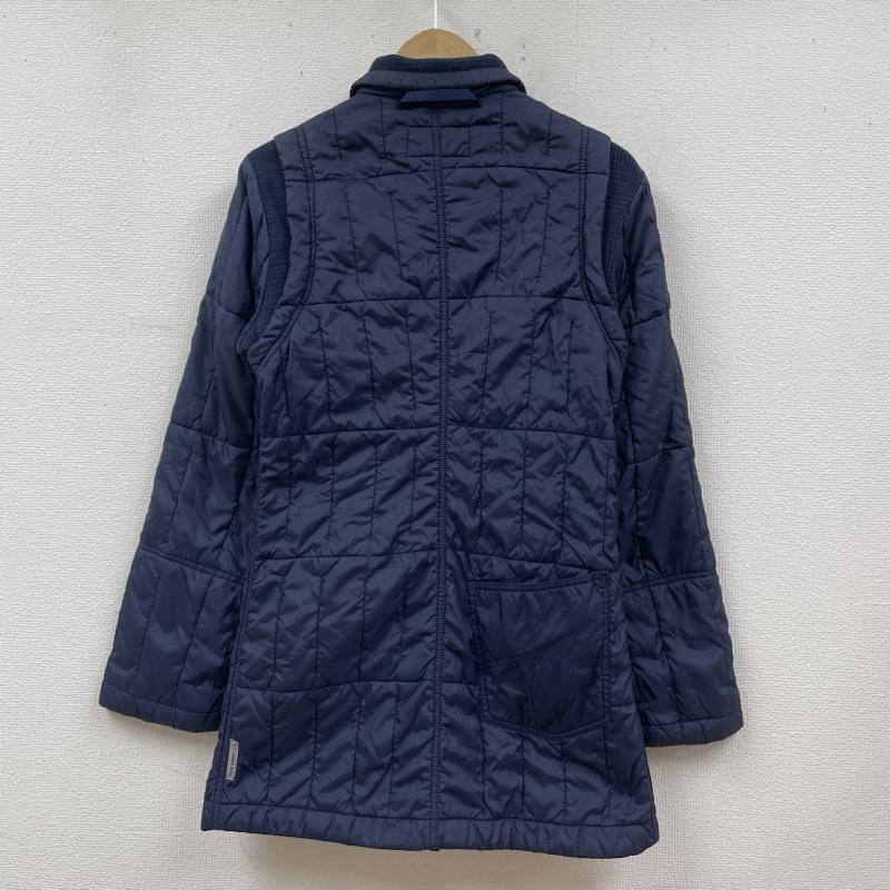 アルマーニ ジーンズ ARMANI JEANS コート コート一般 中綿 ジャケット コート ブルゾン スナップボタン キルティング 40 無地 紺 / ネイビー / navy レディース USED 古着 中古 50096545