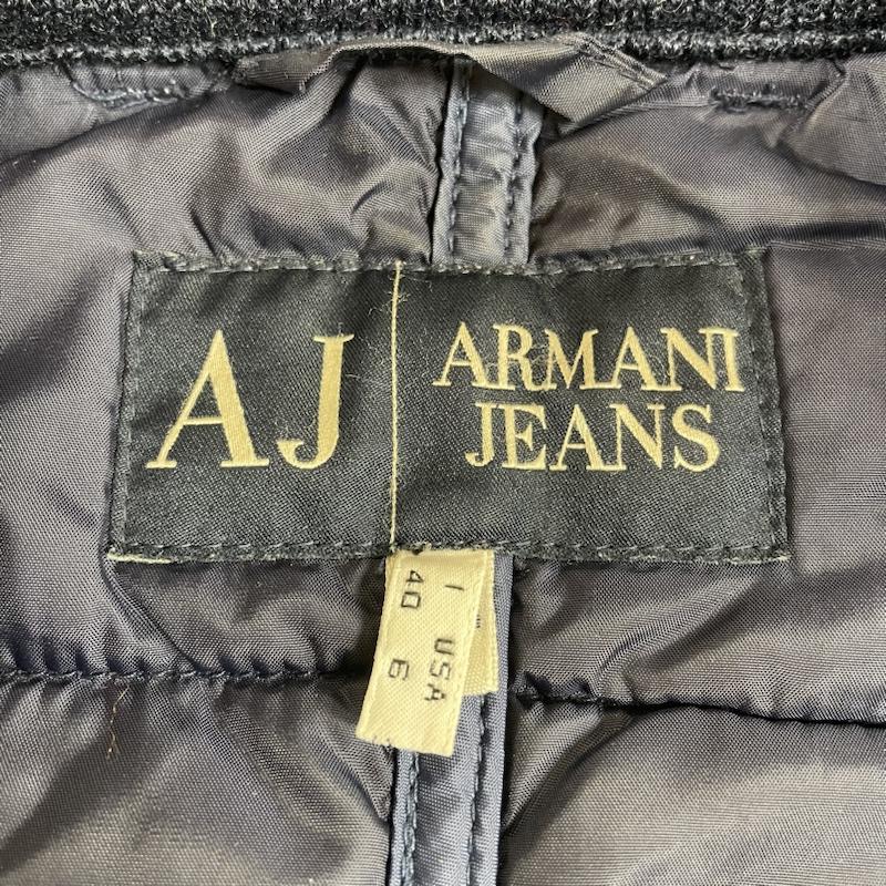 アルマーニ ジーンズ ARMANI JEANS コート コート一般 中綿 ジャケット コート ブルゾン スナップボタン キルティング 40 無地 紺 / ネイビー / navy レディース USED 古着 中古 50096545