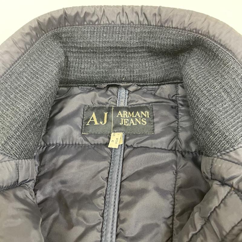 アルマーニ ジーンズ ARMANI JEANS コート コート一般 中綿 ジャケット コート ブルゾン スナップボタン キルティング 40 無地 紺 / ネイビー / navy レディース USED 古着 中古 50096545