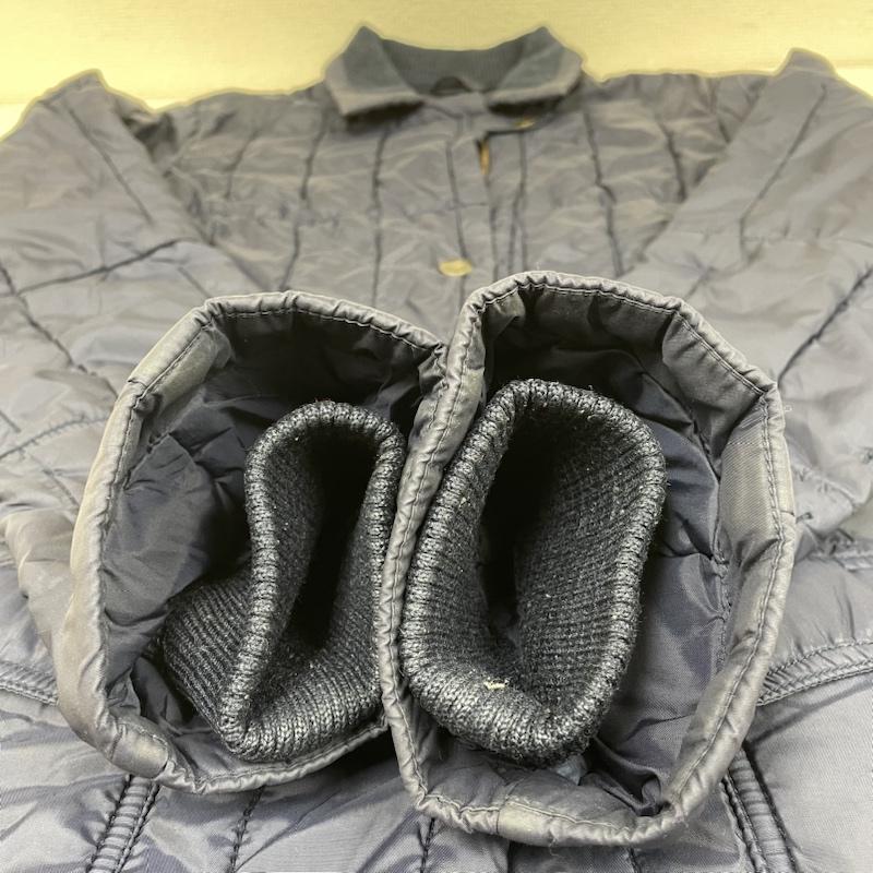 アルマーニ ジーンズ ARMANI JEANS コート コート一般 中綿 ジャケット コート ブルゾン スナップボタン キルティング 40 無地 紺 / ネイビー / navy レディース USED 古着 中古 50096545