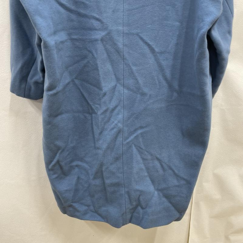 ミラ オーウェン Mila Owen コート コート一般 Mila Owen チェスターコート ノーカラー ロング onesize ポリエステル BLU 無地 09FKB216001 one 無地 水色 / ライトブルー / レディース USED 古着 中古 50096674