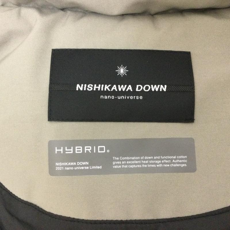 ナノユニバース nano・universe ジャケット、上着 ダウンジャケット Nishikawa Down 西川ダウン 668-1214007 HYBRID エクスぺティション ダウンジャケット フード脱着式 S 無地 灰 / グレー / gray メンズ USED 古着 中古 50097567