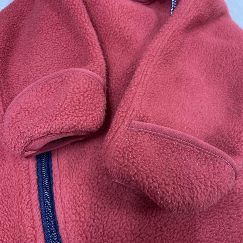 ザノースフェイス THE NORTH FACE ワンピース・ドレス・オールインワン ワンピース・ドレス・オールインワン THE NORTH FACE ロンパース オールインワン NAJ-3954 フリース キッズ アウトドア M M ワンポイント X 刺繍 X ロゴ、文字 赤 / レッド / red ボーイズ USED 古着 中古 50098067