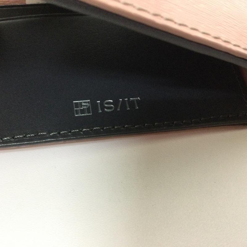 古着 USED 財布 二つ折り IS/IT イズ イット 971605 ペッパー 2ッ折財布 レザー ウォレット タグ・箱付 - 無地 桃 / ピンク / pink メンズ USED 古着 中古 50098460