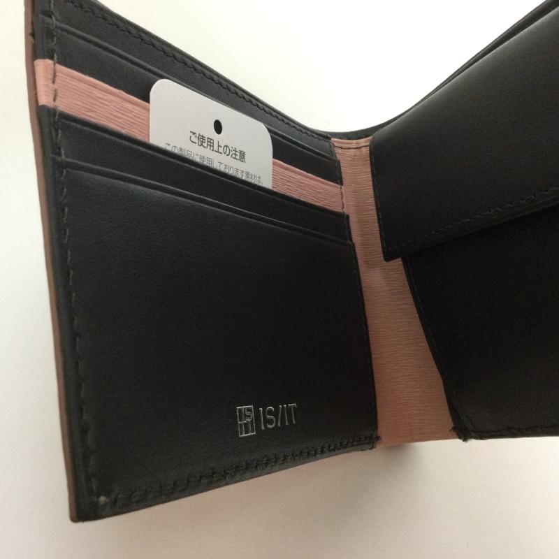 古着 USED 財布 二つ折り IS/IT イズ イット 971605 ペッパー 2ッ折財布 レザー ウォレット タグ・箱付 - 無地 桃 / ピンク / pink メンズ USED 古着 中古 50098460