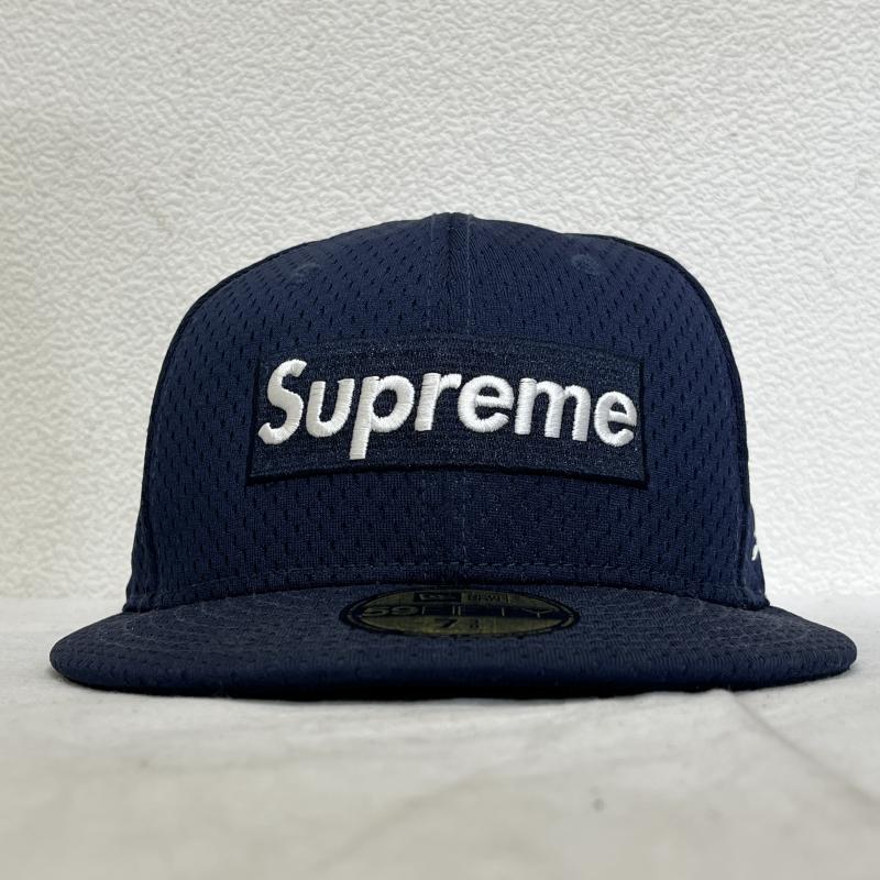 シュプリーム Supreme 帽子 キャップ 18SS Mesh Box Logo メッシュ ボックスロゴ New Era ニューエラ 6パネル キャップ - 紺 / ネイビー / navy メンズ USED 古着 中古 50098490
