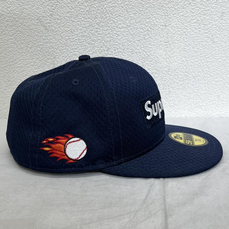 シュプリーム Supreme 帽子 キャップ 18SS Mesh Box Logo メッシュ ボックスロゴ New Era ニューエラ 6パネル キャップ - 紺 / ネイビー / navy メンズ USED 古着 中古 50098490