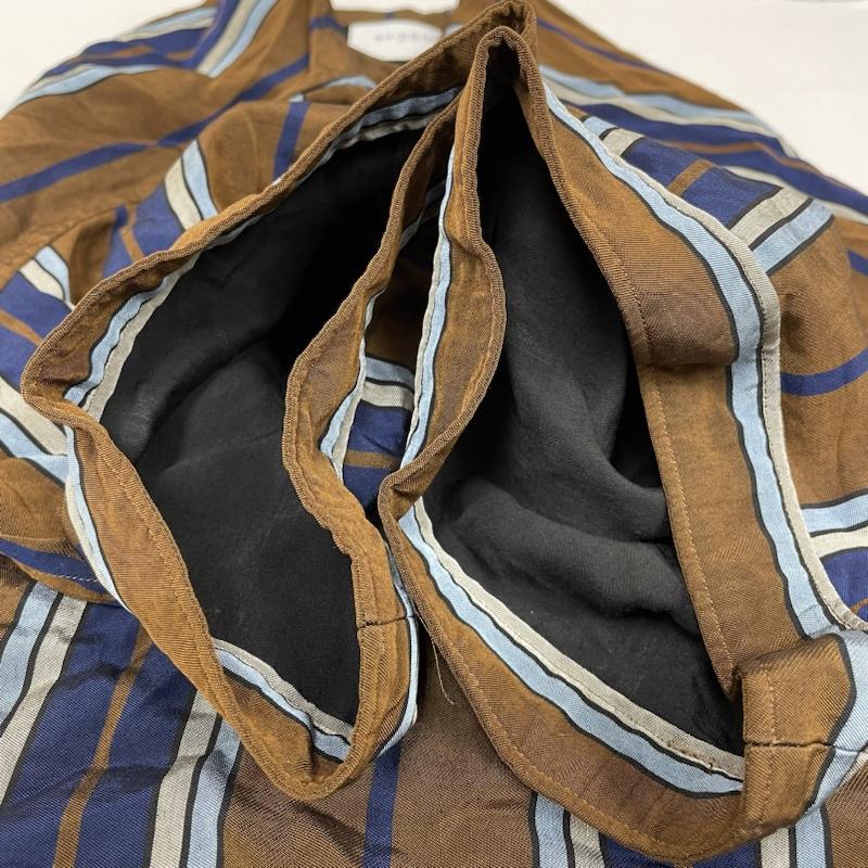 レインメーカー RAINMAKER カットソー 半袖 半袖 カットソー Tシャツ shirt ストライプ ショルダー ボタン クルーネック RM181-036 4 ストライプ 青 / ブルー / blue X 茶 / ブラウン / brown レディース USED 古着 中古 50098775
