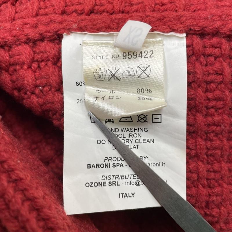 バーク BARK コート コート一般 ニット ダッフル コート ウール セーター ワッフル イタリア製 XS 赤 / レッド / red メンズ USED 古着 中古 50098991