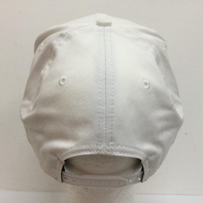 ニューエラ NEW ERA 帽子 キャップ Atomicdope アトミックドープ ロゴ刺繍 スナップバック ゴルフキャップ - ロゴ、文字 白 / ホワイト / white X 黒 / ブラック / black メンズ USED 古着 中古 50100881