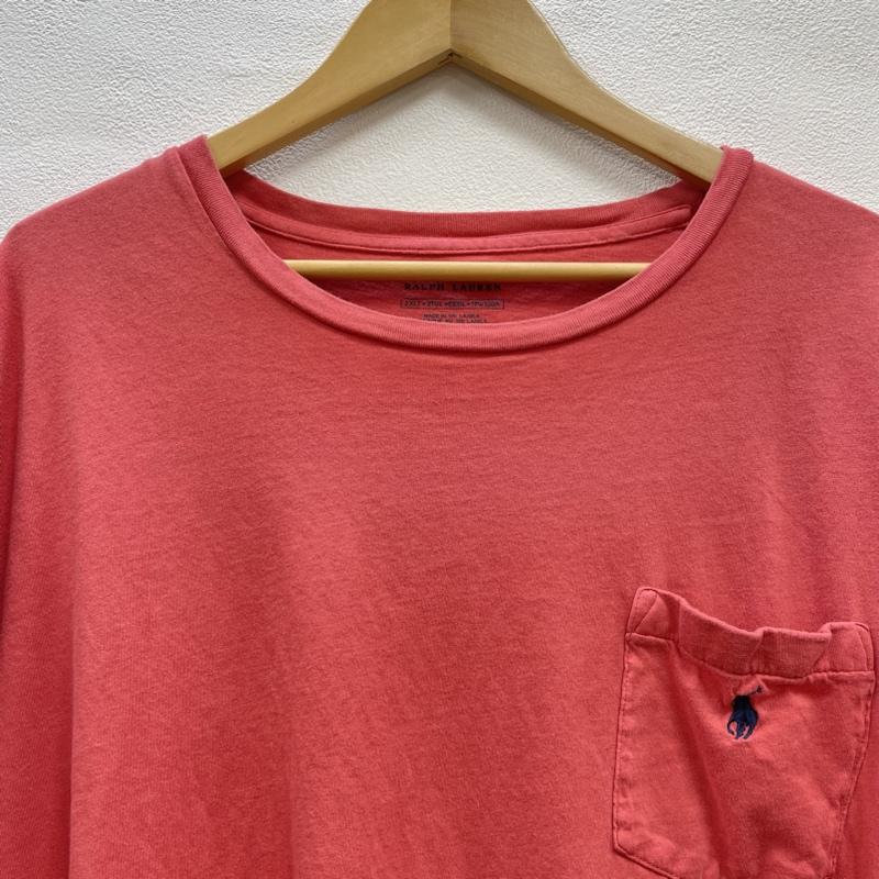 ラルフローレン RALPHLAUREN Tシャツ 半袖 POLO RALPH LAUREN 半袖 ポケット Tシャツ ワンポイント ポニー 刺繍ロゴ 2XL ビックサイズ XXL ワンポイント X ロゴ、文字 X 刺繍 赤 / レッド / red X 桃 / ピンク / pink X 紺 / ネイビー / navy メンズ USED 古着 中古 50101072