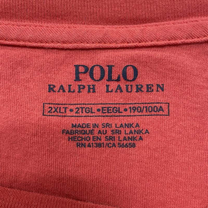 ラルフローレン RALPHLAUREN Tシャツ 半袖 POLO RALPH LAUREN 半袖 ポケット Tシャツ ワンポイント ポニー 刺繍ロゴ 2XL ビックサイズ XXL ワンポイント X ロゴ、文字 X 刺繍 赤 / レッド / red X 桃 / ピンク / pink X 紺 / ネイビー / navy メンズ USED 古着 中古 50101072