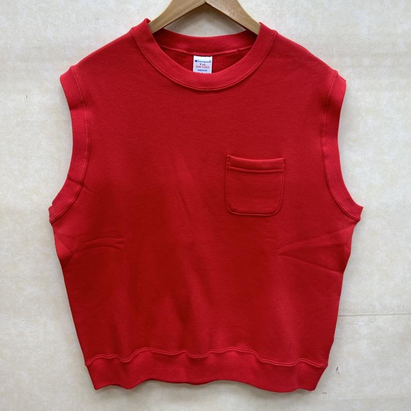 チャンピオン Champion ベスト ベスト C5-V001 9oz 裏起毛 ルーズフィット オーバーサイズ スウェット M 赤 / レッド / red メンズ USED 古着 中古 50101571