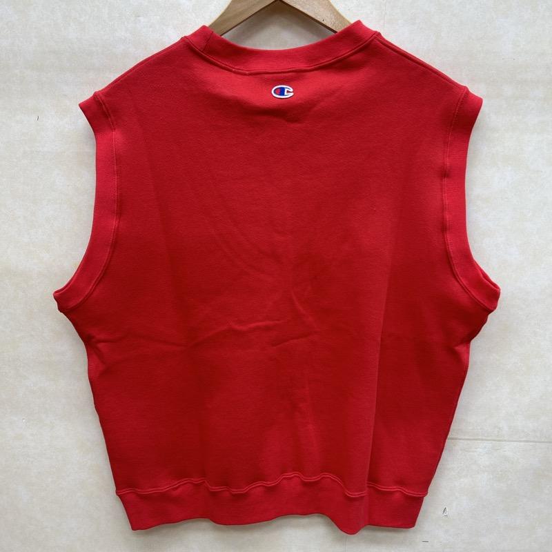 チャンピオン Champion ベスト ベスト C5-V001 9oz 裏起毛 ルーズフィット オーバーサイズ スウェット M 赤 / レッド / red メンズ USED 古着 中古 50101571