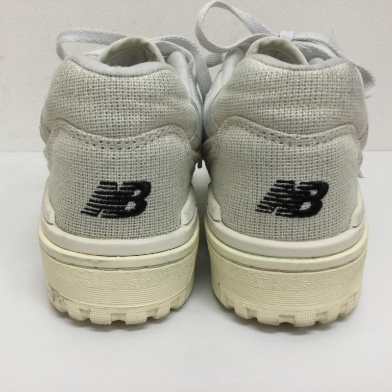 ニューバランス New Balance スニーカー スニーカー BB550MDA キャンバス生地 バスケットシューズ復刻 スニーカー Dワイズ 24.5cm ロゴ、文字 白 / ホワイト / white X 紺 / ネイビー / navy メンズ USED 古着 中古 50101738
