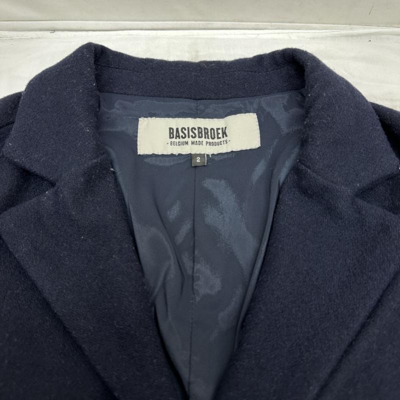 バシスブルック BASISBROEK コート コート一般 ウール チェスター コート 2 紺 / ネイビー / navy メンズ USED 古着 中古 50101886