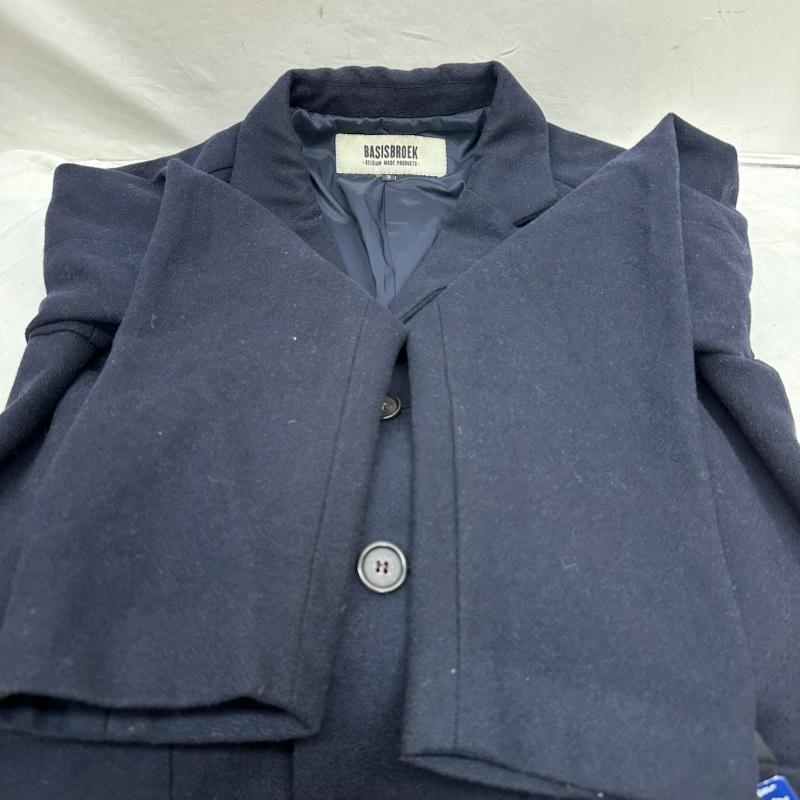 バシスブルック BASISBROEK コート コート一般 ウール チェスター コート 3 紺 / ネイビー / navy メンズ USED 古着 中古 50101923