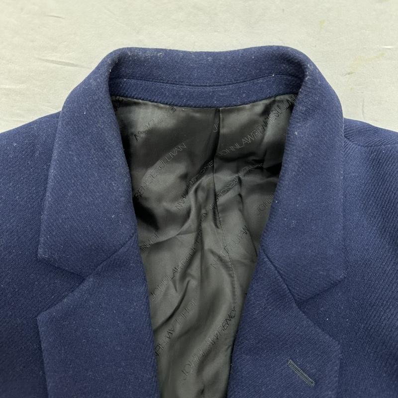 ジョンローレンスサリバン JOHN LAWRENCE SULLIVAN コート コート一般 ウール チェスター コート 38 紺 / ネイビー / navy メンズ USED 古着 中古 50101926