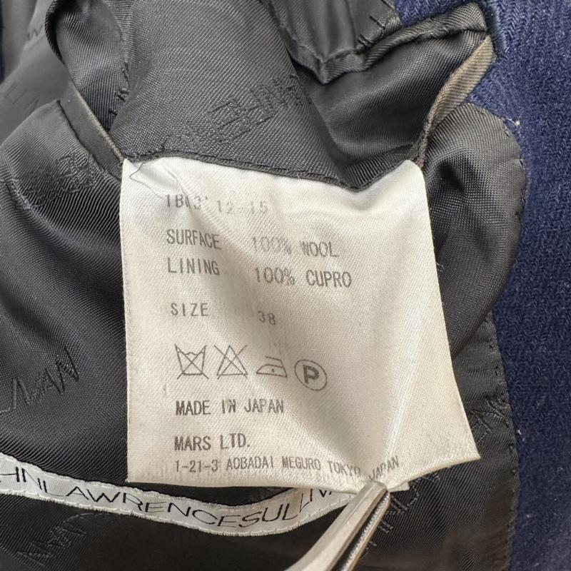 ジョンローレンスサリバン JOHN LAWRENCE SULLIVAN コート コート一般 ウール チェスター コート 38 紺 / ネイビー / navy メンズ USED 古着 中古 50101926