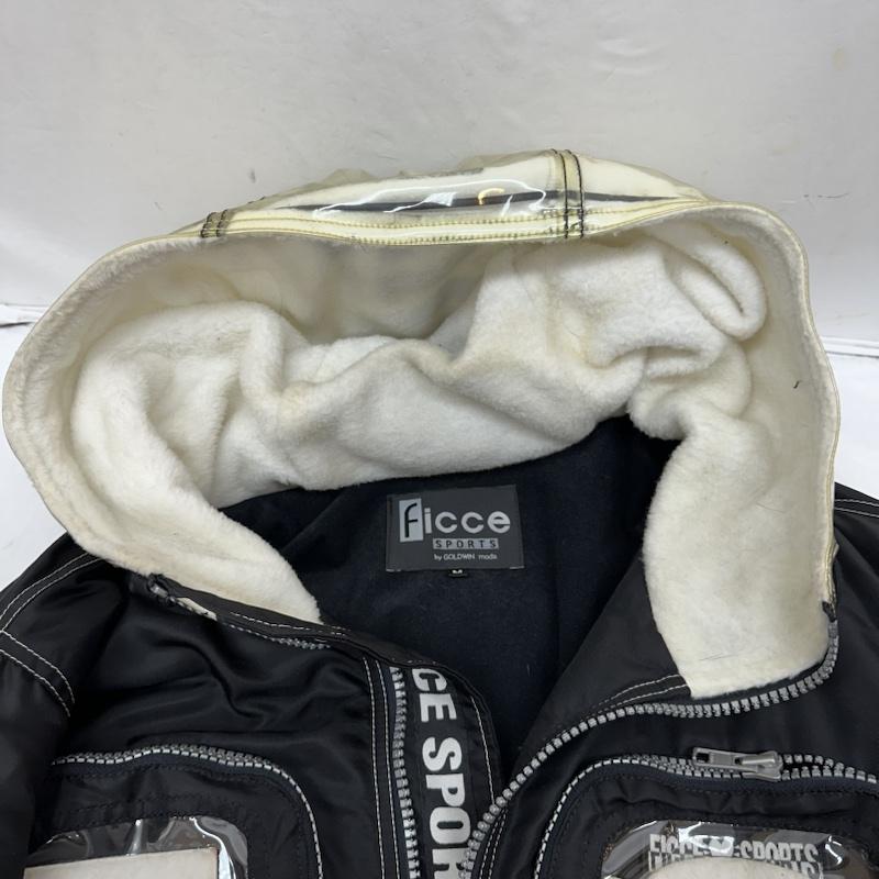 古着 USED ジャケット、上着 ジャンパー、ブルゾン 90s FICCE SPORTS GOLDWIN ナイロン 中綿 ジャケット M 黒 / ブラック / black X 白 / ホワイト / white メンズ USED 古着 中古 50102047