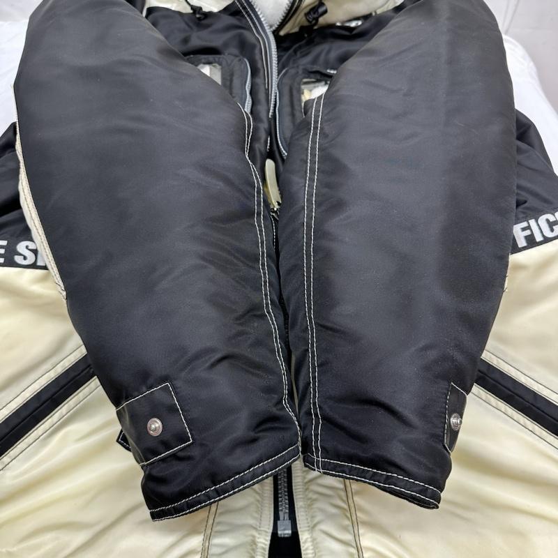 古着 USED ジャケット、上着 ジャンパー、ブルゾン 90s FICCE SPORTS GOLDWIN ナイロン 中綿 ジャケット M 黒 / ブラック / black X 白 / ホワイト / white メンズ USED 古着 中古 50102047