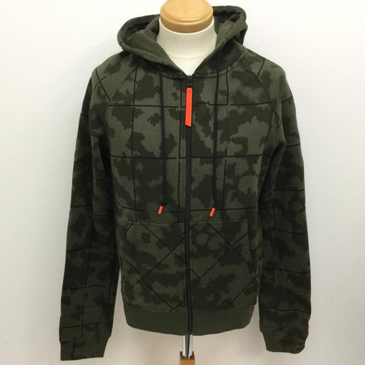 ナイキ NIKE ジャケット、上着 ジャンパー、ブルゾン AT3914-325 チェック＆迷彩 Basketball Sport Hoodie Jacket フルジップパーカー S チェック X カモフラージュ柄・迷彩 緑 / グリーン / green メンズ USED 古着 中古 50102147