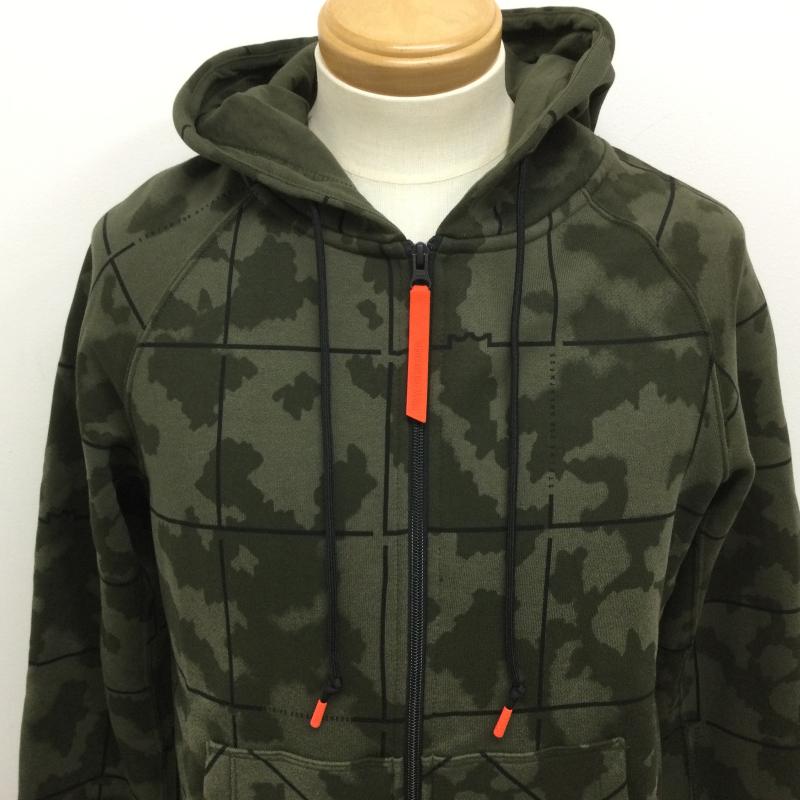 ナイキ NIKE ジャケット、上着 ジャンパー、ブルゾン AT3914-325 チェック＆迷彩 Basketball Sport Hoodie Jacket フルジップパーカー S チェック X カモフラージュ柄・迷彩 緑 / グリーン / green メンズ USED 古着 中古 50102147