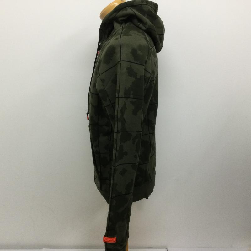 ナイキ NIKE ジャケット、上着 ジャンパー、ブルゾン AT3914-325 チェック＆迷彩 Basketball Sport Hoodie Jacket フルジップパーカー S チェック X カモフラージュ柄・迷彩 緑 / グリーン / green メンズ USED 古着 中古 50102147