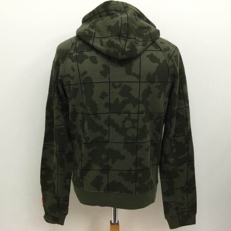 ナイキ NIKE ジャケット、上着 ジャンパー、ブルゾン AT3914-325 チェック＆迷彩 Basketball Sport Hoodie Jacket フルジップパーカー S チェック X カモフラージュ柄・迷彩 緑 / グリーン / green メンズ USED 古着 中古 50102147