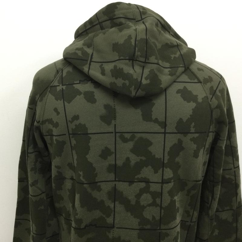 ナイキ NIKE ジャケット、上着 ジャンパー、ブルゾン AT3914-325 チェック＆迷彩 Basketball Sport Hoodie Jacket フルジップパーカー S チェック X カモフラージュ柄・迷彩 緑 / グリーン / green メンズ USED 古着 中古 50102147
