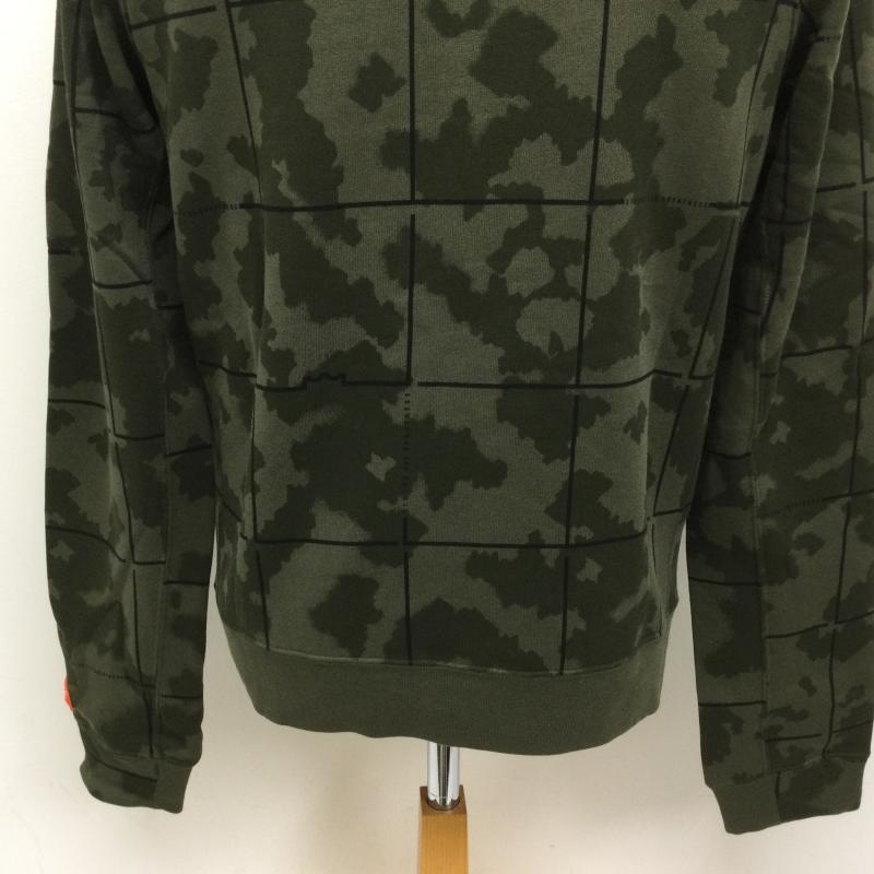 ナイキ NIKE ジャケット、上着 ジャンパー、ブルゾン AT3914-325 チェック＆迷彩 Basketball Sport Hoodie Jacket フルジップパーカー S チェック X カモフラージュ柄・迷彩 緑 / グリーン / green メンズ USED 古着 中古 50102147