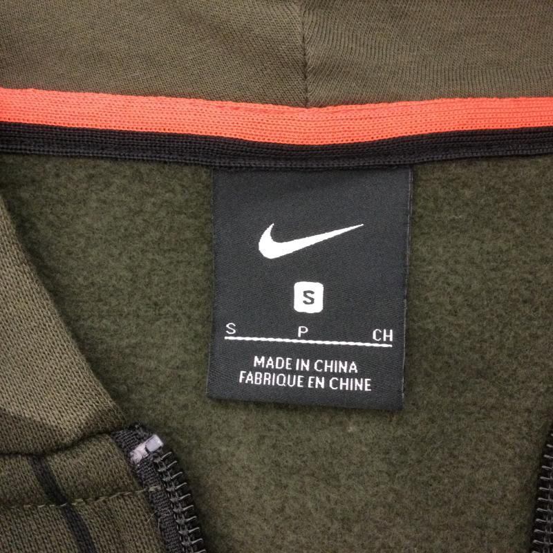 ナイキ NIKE ジャケット、上着 ジャンパー、ブルゾン AT3914-325 チェック＆迷彩 Basketball Sport Hoodie Jacket フルジップパーカー S チェック X カモフラージュ柄・迷彩 緑 / グリーン / green メンズ USED 古着 中古 50102147