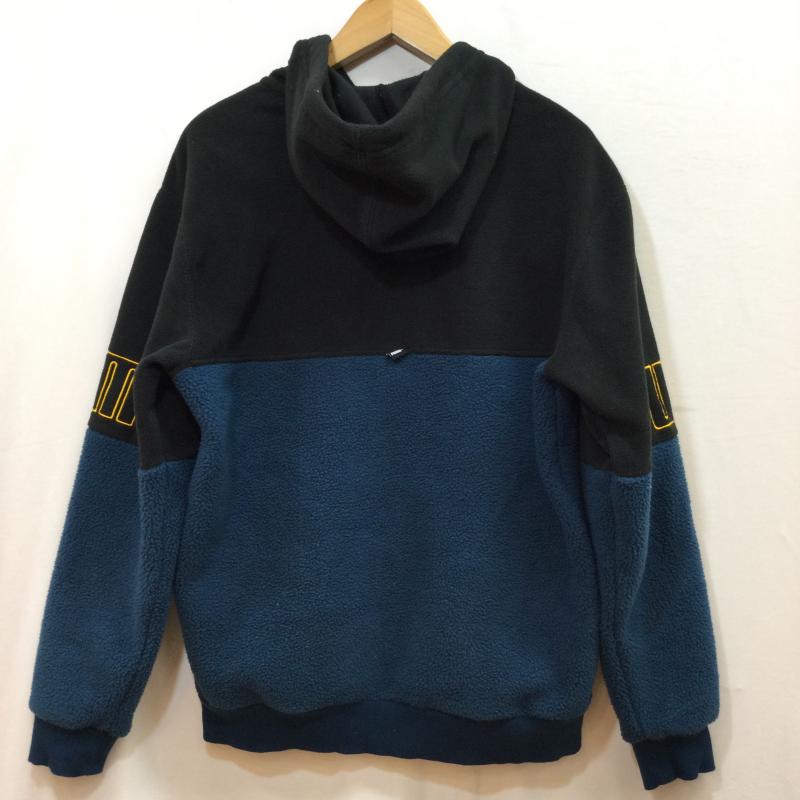 プーマ PUMA パーカー 長袖 PUMA プーマ POWER フルジップ フーディー フリース 刺繍ロゴ ジャンパー ASIA S S 黒 / ブラック / black X 紺 / ネイビー / navy メンズ USED 古着 中古 50102182