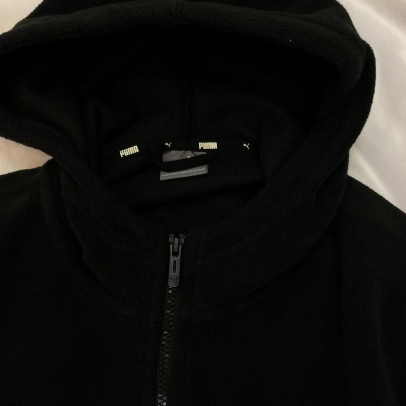 プーマ PUMA パーカー 長袖 PUMA プーマ POWER フルジップ フーディー フリース 刺繍ロゴ ジャンパー ASIA S S 黒 / ブラック / black X 紺 / ネイビー / navy メンズ USED 古着 中古 50102182