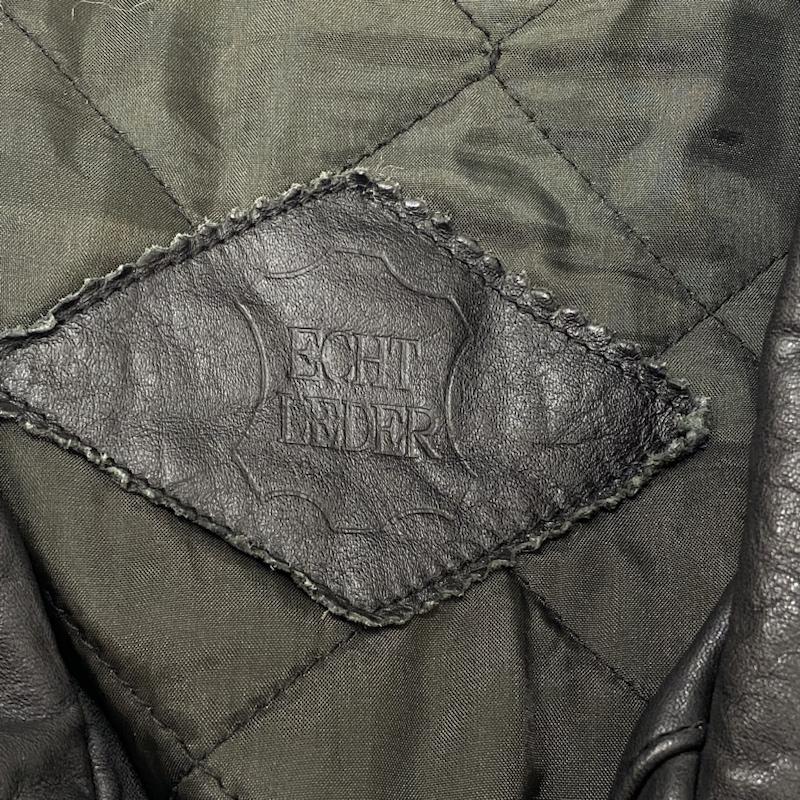 レザー レザー ジャケット、上着 レザージャケット imagination Bhouse ECHT LEDER レザージャケット Leather Jacket 革ジャン コート L L 無地 黒 / ブラック / black メンズ USED 古着 中古 50102294