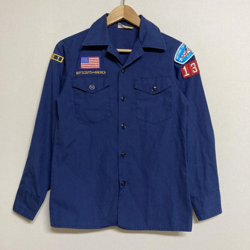 ＵＳフルギ US古着 シャツ、ブラウス 長袖 BOY SCOUTS OF AMERICA 長袖 ボーイスカウトシャツ CAT845 - ロゴ、文字 紺 / ネイビー / navy メンズ USED 古着 中古 50102360