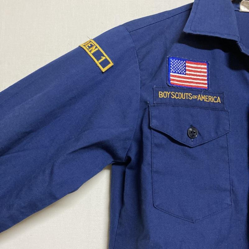 ＵＳフルギ US古着 シャツ、ブラウス 長袖 BOY SCOUTS OF AMERICA 長袖 ボーイスカウトシャツ CAT845 - ロゴ、文字 紺 / ネイビー / navy メンズ USED 古着 中古 50102360