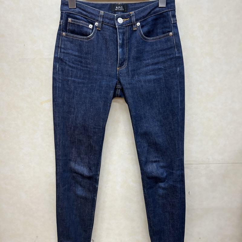 アーペーセー A.P.C. パンツ デニム、ジーンズ ハイスタンダード スリム テーパード ストレッチ デニム - 紺 / ネイビー / navy レディース USED 古着 中古 50102713